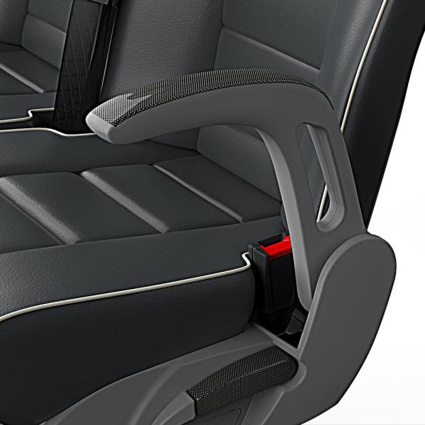 Inserto bracciolo in carbonio/radica