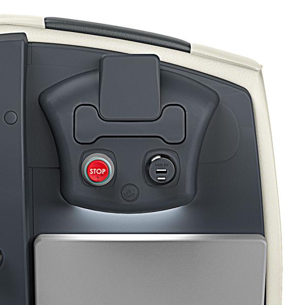 Console with usb, bell push, led reading light